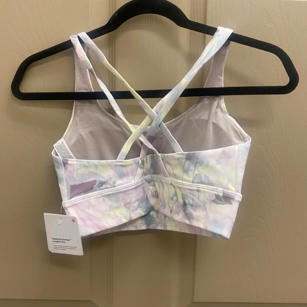 lululemon Energy Longline Bra, Size 6, Marble Pastel, NWT - Picture 3 of 4